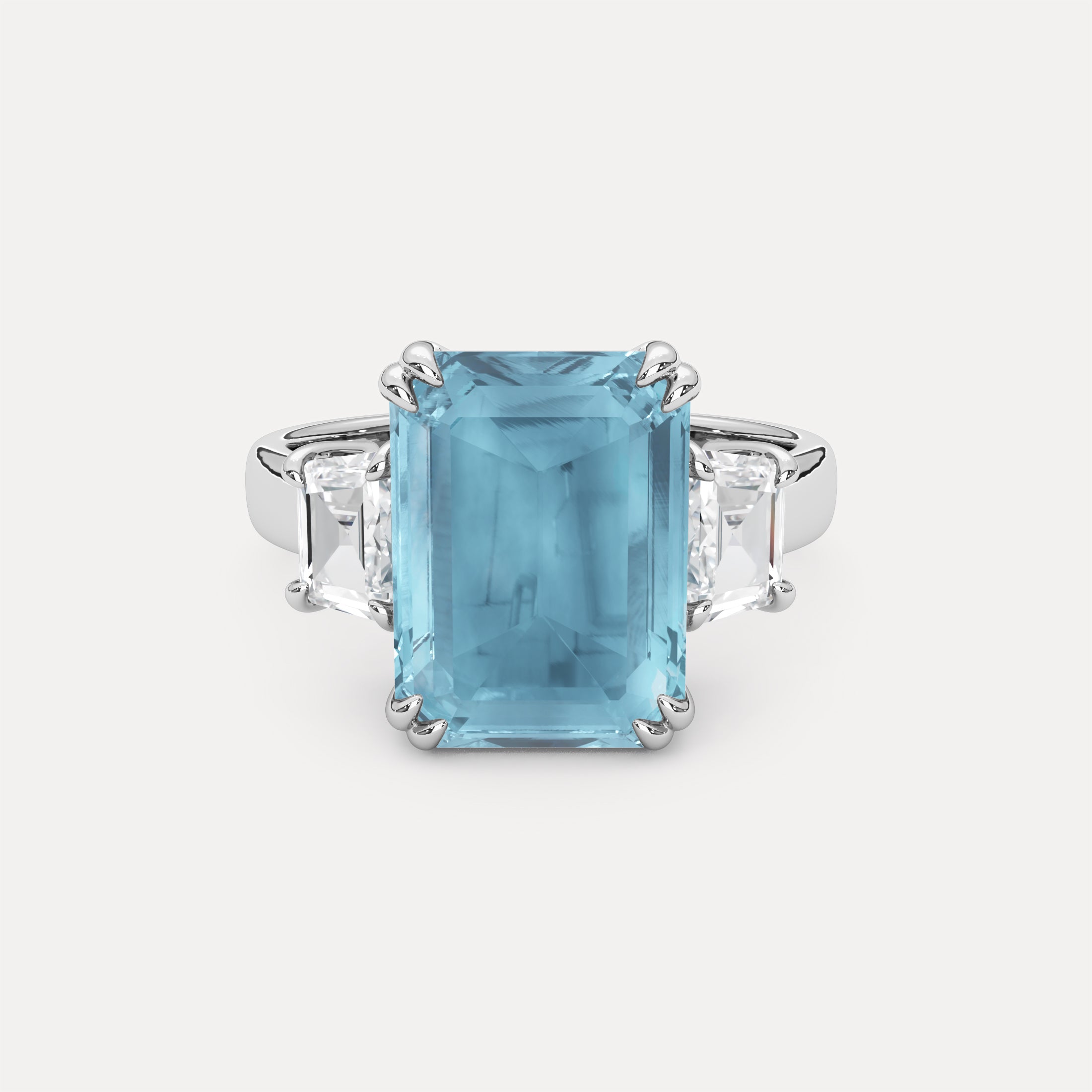 Signature Aquamarine & Diamond Ring