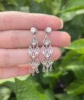 14k Diamond Post-Back Drop Earrings