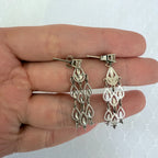 14k Diamond Post-Back Drop Earrings