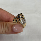 14k Sapphire & Diamond Ring