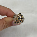 14k Sapphire & Diamond Ring