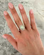 18k Opal & Diamond Ring