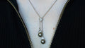 14k Pearl & Diamond Necklace