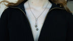 14k Pearl & Diamond Necklace