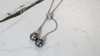 14k Pearl & Diamond Necklace