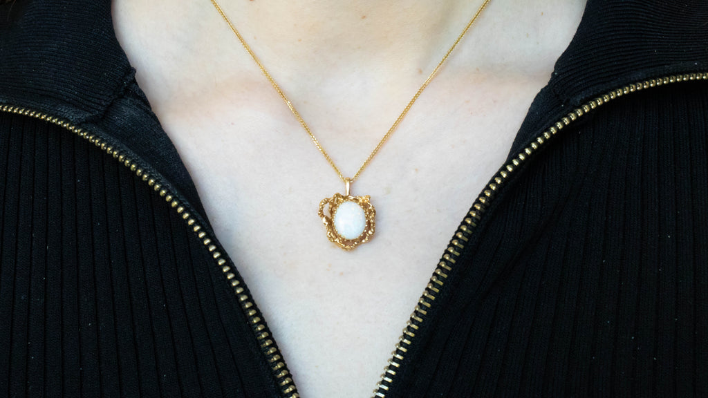 14k Opal Necklace