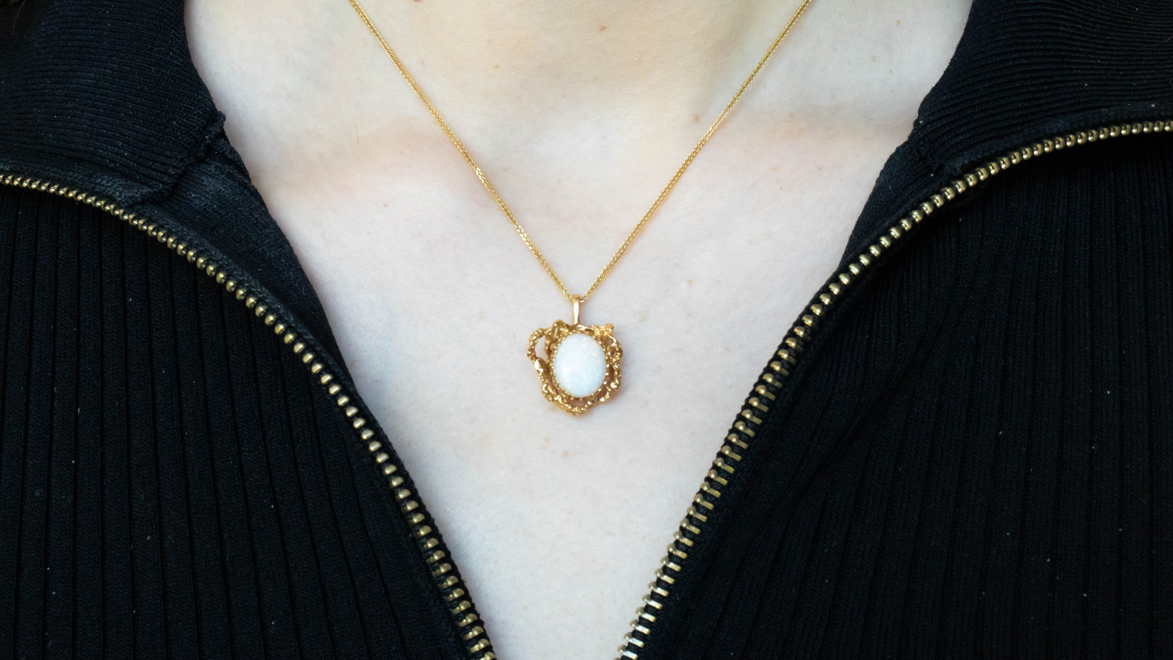 14k Opal Necklace