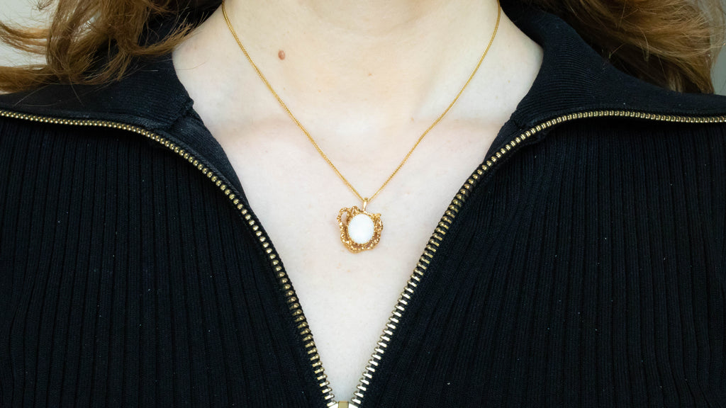 14k Opal Necklace