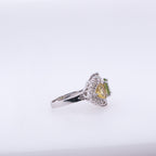 14k Peridot & Citrine Ring
