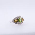 14k Peridot & Citrine Ring