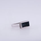 18k Sapphire & Diamond Ring