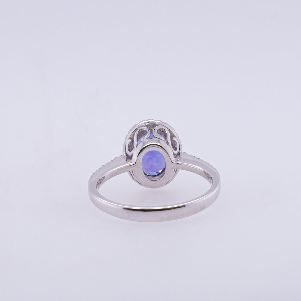 14k Tanzanite & Diamond Ring