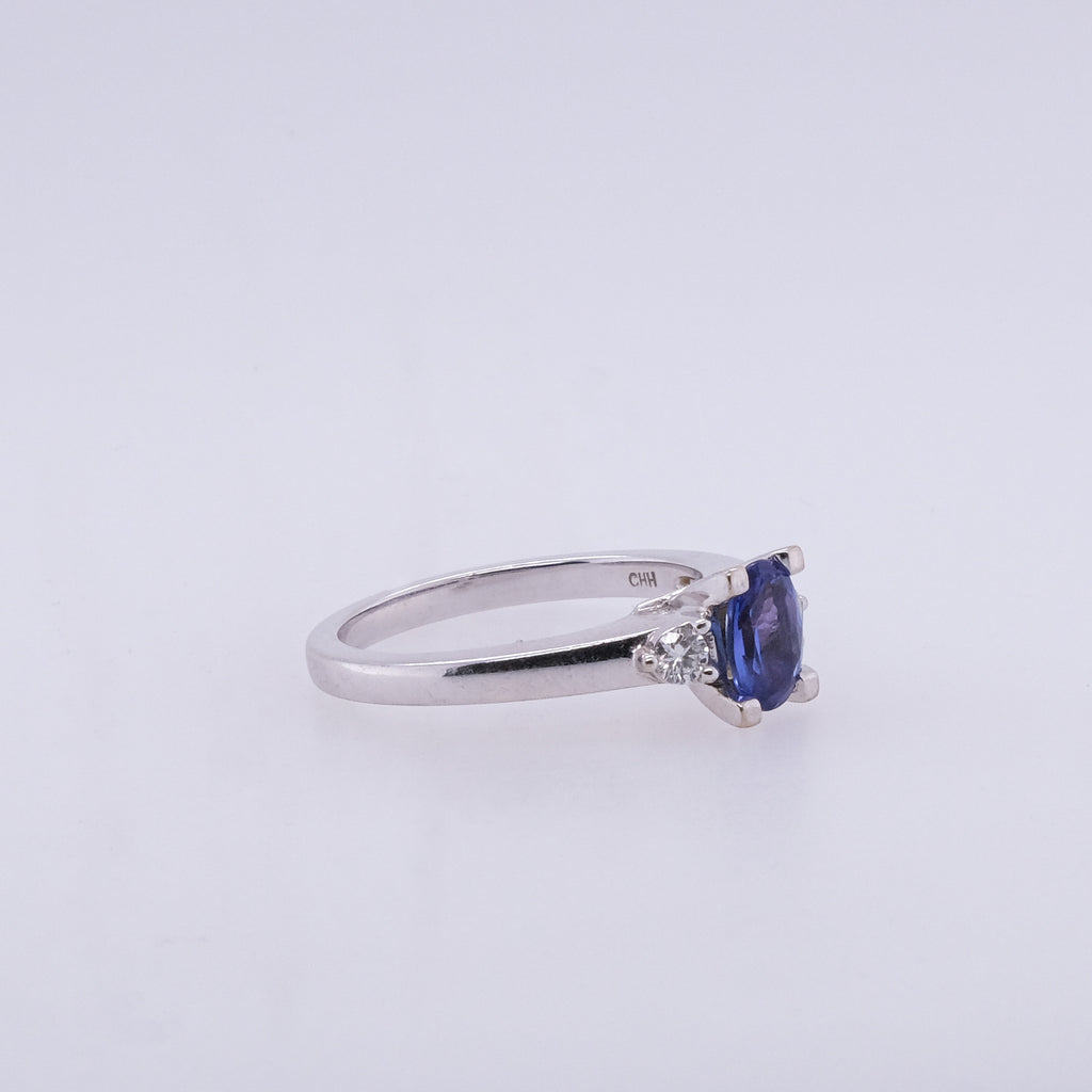 14k Tanzanite & Diamond Ring