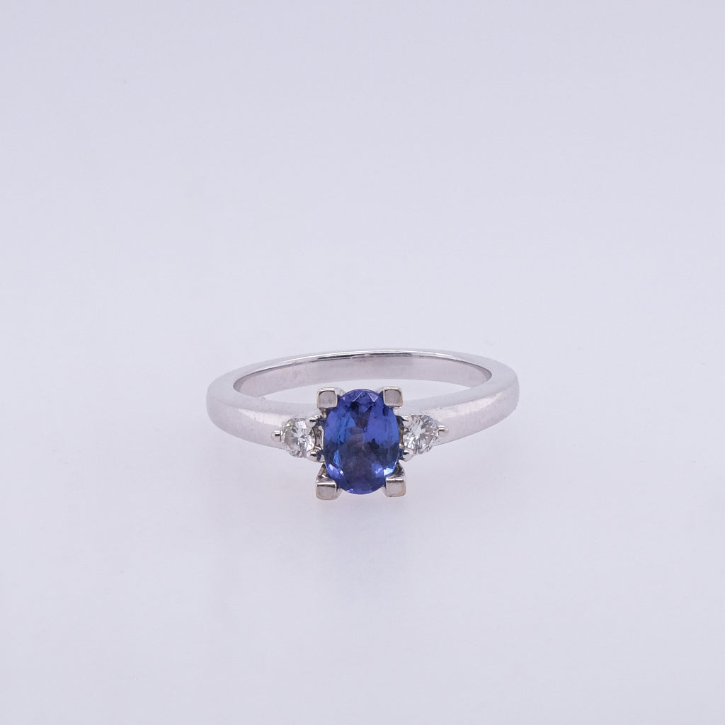 14k Tanzanite & Diamond Ring