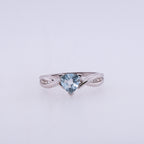 10k Topaz & Diamond Ring