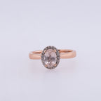 10k Quartz & Diamond Ring
