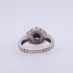 14k Blue Diamond Ring