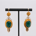 18k Malachite Earrings