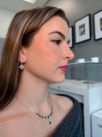 18k Sapphire & Diamond Necklace