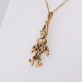 14k Multi-Gem Clown Pendant