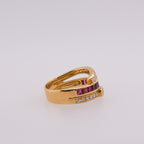 18k Ruby & Diamond Ring