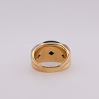 14k Onyx & Mother of Pearl Ring