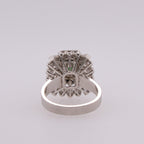 Platinum Jadeite & Diamond Ring