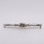 14k Onyx & Diamond Brooch