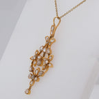 18k Victorian Diamond Pendant