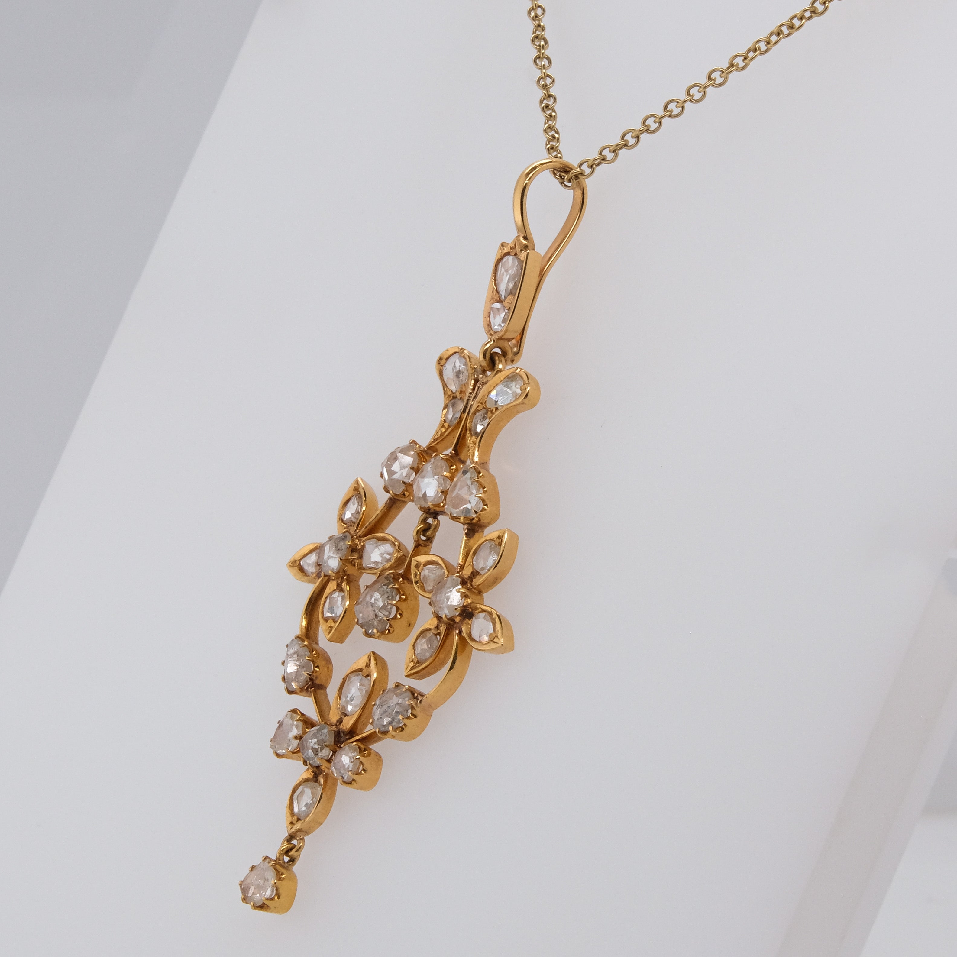 18k Victorian Diamond Pendant