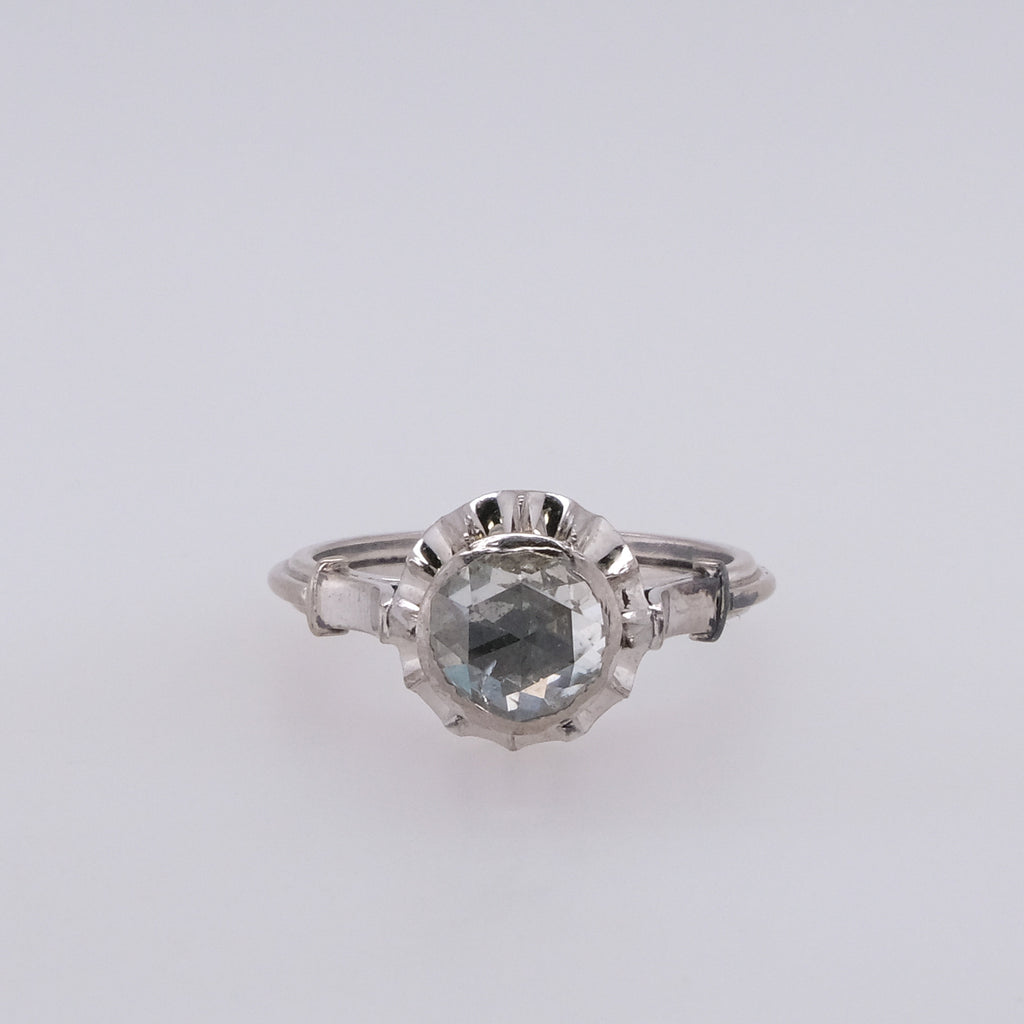 18k Victorian Rose Cut Diamond