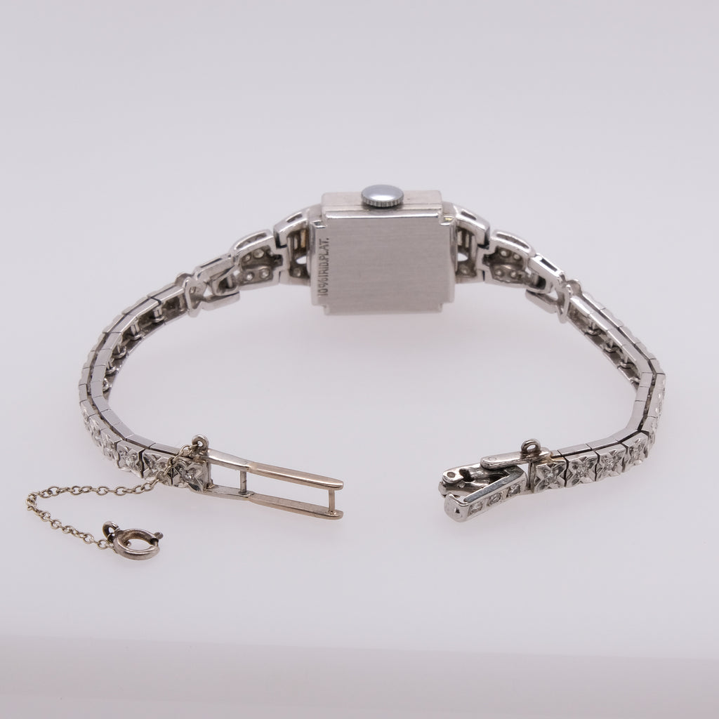 Platinum Geneva 17 Jewels Swiss Watch