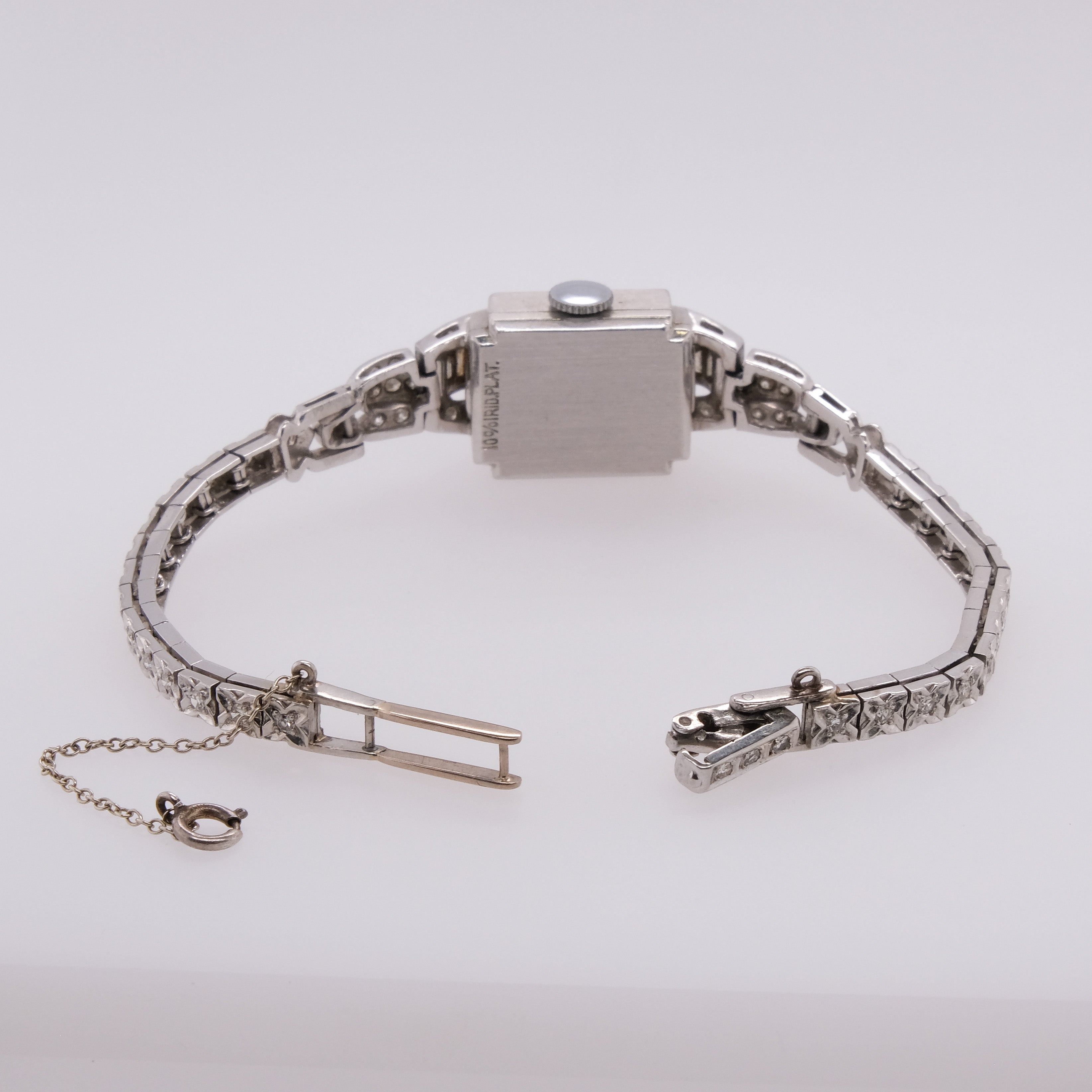 Platinum Geneva 17 Jewels Swiss Watch