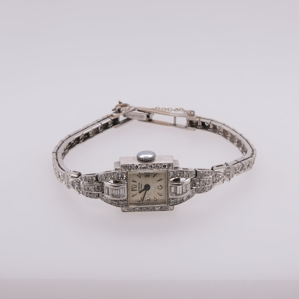 Platinum Geneva 17 Jewels Swiss Watch