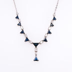 18k Sapphire & Diamond Necklace
