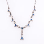 18k Sapphire & Diamond Necklace