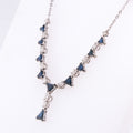 18k Sapphire & Diamond Necklace
