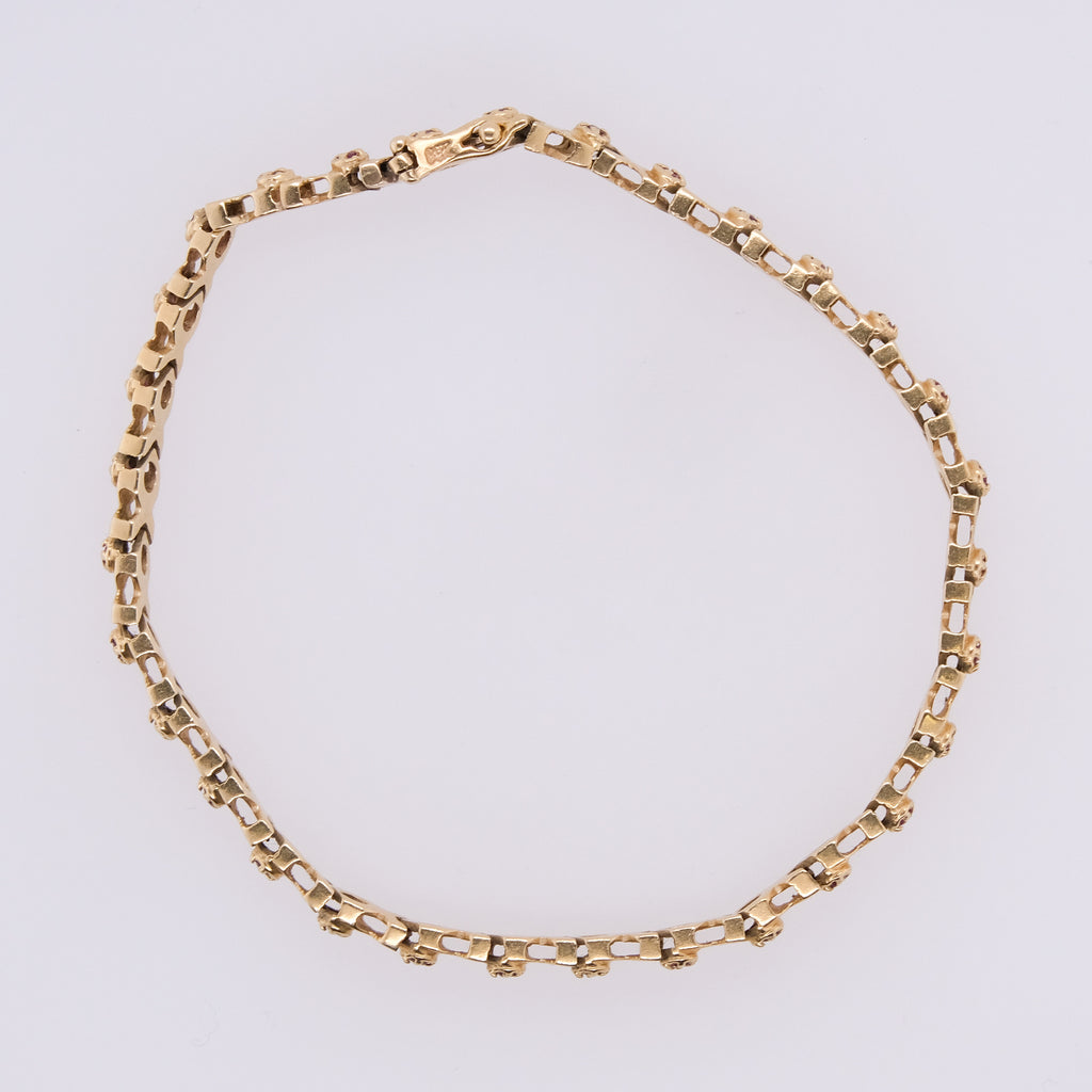 14k Ruby Bracelet