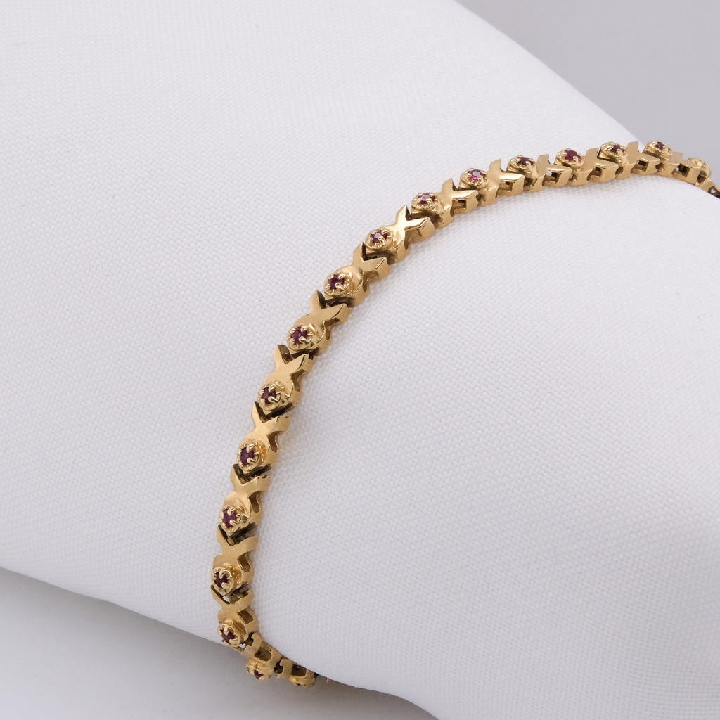 14k Ruby Bracelet