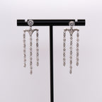 18k Dangling Diamond Earrings
