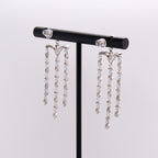 18k Dangling Diamond Earrings