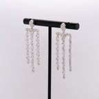 18k Dangling Diamond Earrings
