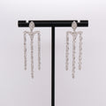 18k Dangling Diamond Earrings