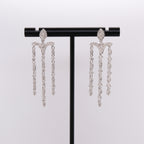 18k Dangling Diamond Earrings