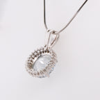 14k Blue Topaz Pendant