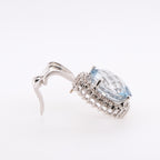 14k Blue Topaz Pendant