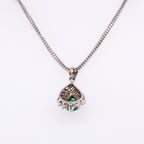 18k Emerald & Diamond Necklace