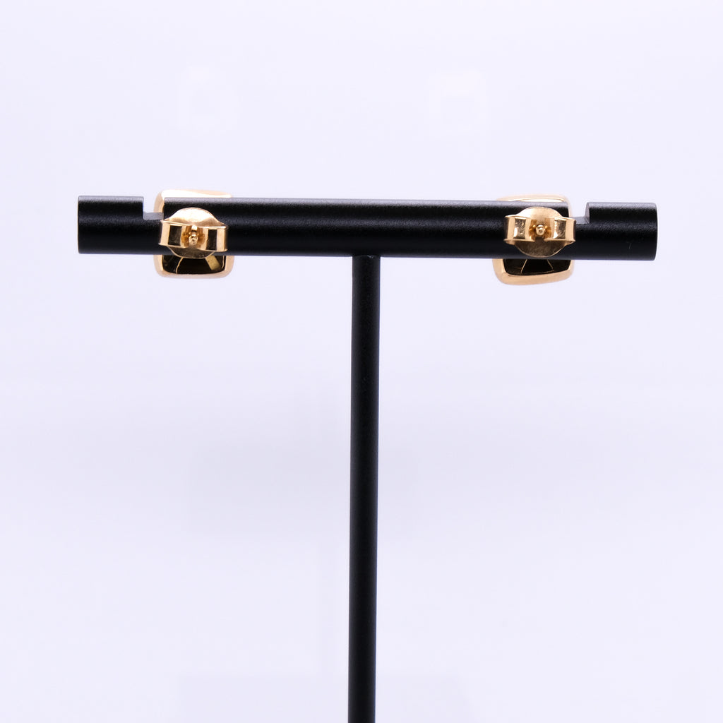 18k Emerald Studs