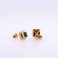 18k Emerald Studs