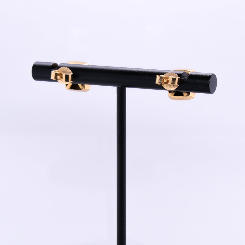 18k Emerald Studs